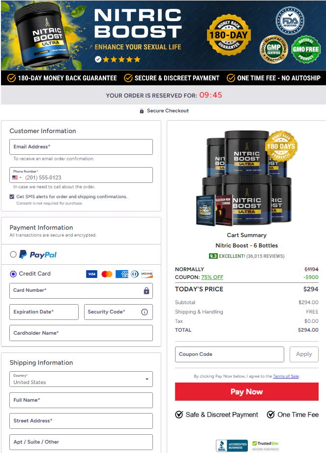 nitric-boost-ultra-checkout-page
